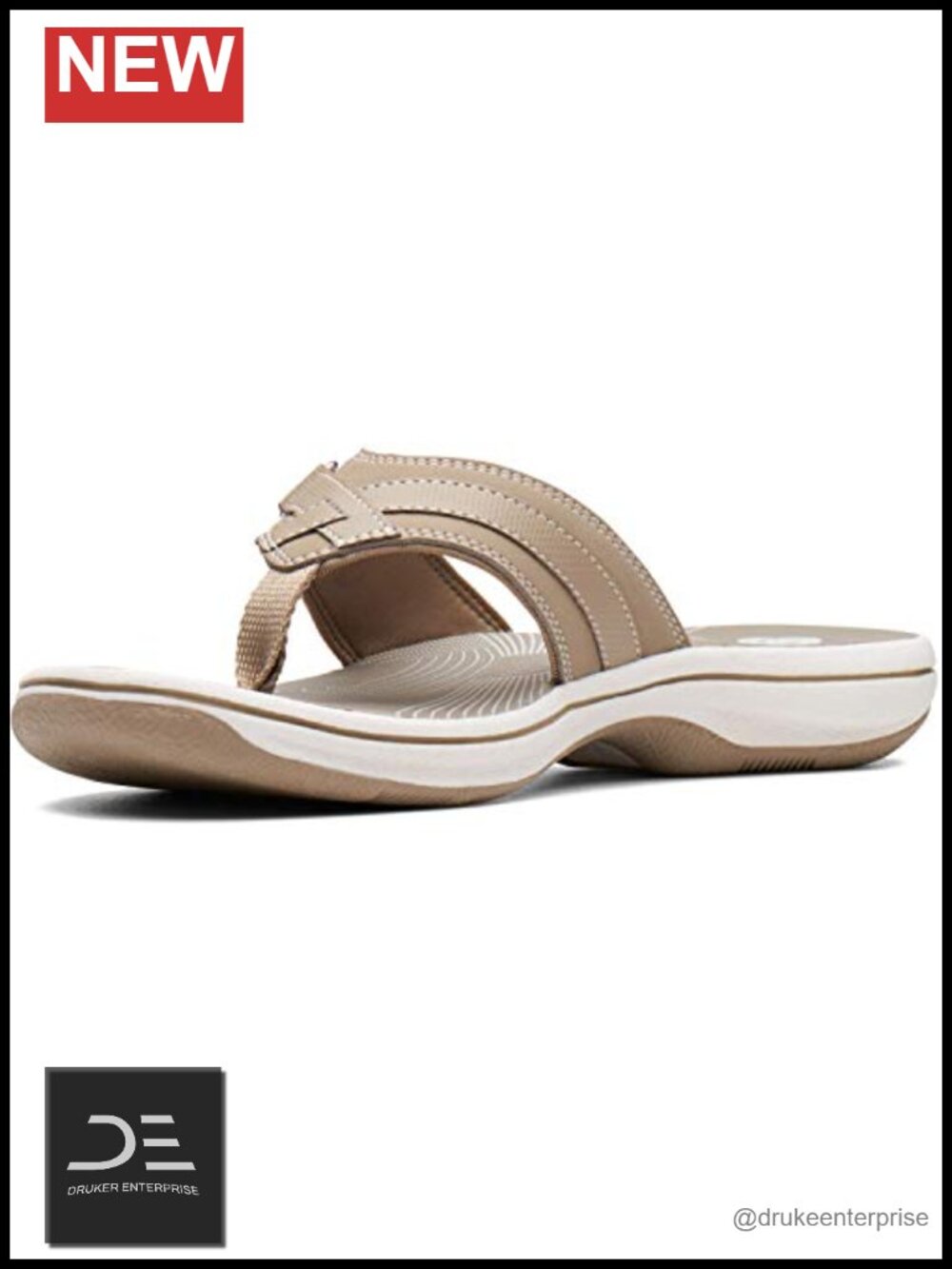 Women's Breeze Sea Flip Flop Sandals Adjustable Thong Hook & Loop